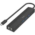 Hama Entry Line - Dokkingstasjon - USB-C 3.2 Gen 1 - HDMI - 1GbE
