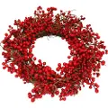 Nordic Winter Kunstig krans Ø60 cm med røde bær (780-091)