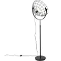 QAZQA Industriell gulvlampe svart 50 cm justerbar - Hanze