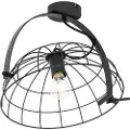 QAZQA Industriell taklampe sort 35 cm justerbar - Hanze