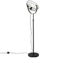 QAZQA Industriell gulvlampe svart 35 cm justerbar - Hanze