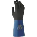 Uvex rubiflex S XG35B, Fabrikkhansker, Sort, Blå, Voksen, Voksen, Unisex, Slitebestandig, Motstandsdyktig mot kjemikalier, Varmebestandig, Oljebestandig