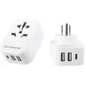 Lifeventure USA Reiseadapter med USB + USB C