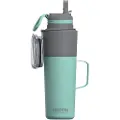 Asobu Twin Pack flaske med kopp Mint, 0,9 L + 0,6 L