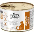 4vets naturlig vektreduksjon for katter - 6 x 185 g