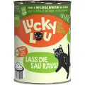 Lucky Lou Voksen 6 x 400 g - Storfekjøtt og villsvin