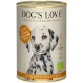 Dog´s Love økologisk 6 x 400 g - øko-Kalkun