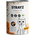 STRAYZ økologisk Cat 6 x 400 g - Økologisk gås og økologisk gresskar