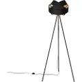 QAZQA Moderne gulvlampe svart - Cloth