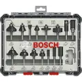 Bosch - Fresekutter - for tre, bløtt tre, løvtre - 15 deler - cylindrical