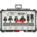 Bosch - Fresekutter - for tre, bløtt tre, løvtre - 6 deler - heksagonal - lengde: 56 mm, 51 mm, 54 mm, 65 mm, 55 mm