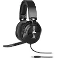 Corsair Gaming HS55 SURROUND - Hodesett - full størrelse - kablet - 3,5 mm jakk - karbon