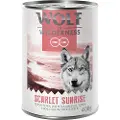 Wolf of Wilderness Adult "Red Meat" 6 x 400 g - Scarlet Sunrise: Gris, laks & tunfisk