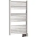 Thermrad elektrisk håndklæde radiator CORE-E 1177X500MM 750W Hvid Ral 9016. Runde profiler. IP44. Digital styring,