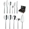 Amefa Moderno 1923 - 78-pc Cutlery set in wooden canteen