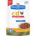 Hills c/d Urinary Stress kattemat med laks - 12 x 85 g