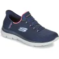 SKECHERS for woman. 150123 Slip-ins: Summits blue (41), Fabric, Flat, Laces, Casual, Sport