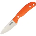 Casström Safari G-10 kniv, hollow grind, oransje