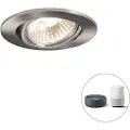 QAZQA Smart downlight gull vippbar inkl. Wifi GU10 - Cisco