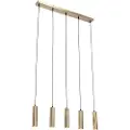 QAZQA Moderne pendellampe bronse 5-lys - Jeana