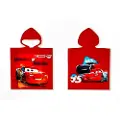 Licens Badeponcho - håndklær til barn - 50x100 cm - Lynet McQueen piston cup - 100% bomull