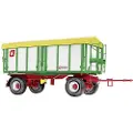 Wiking 077866 Spor 1 Anhænger model Kröger HKD 302, hvid