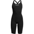 Funkita Fast Legs Still Black åpen Rygg Konkurransebadedrakt