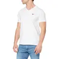 Levi's for man. 85641-0000 White V-neck T-shirt (L), Casual, Cotton, Short sleeve