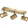 QAZQA Moderne taklampe bronse 3-lys justerbar rektangulær - Jeana