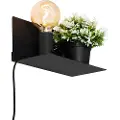 QAZQA Moderne vegglampe sort magnetisk justerbar - Muro