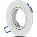 V-TAC 3599, Montering Sett, Hvit, Aluminium, 91 mm, 25 mm, 1 stykker