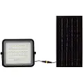 V-TAC VT-80W 7823 LED-flugtlys, Solcellemodul 10 W Koldhvid Sort