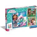 Clementoni Jigsaw Puzzle Super Color Square Gabby's Dollhouse II 3x48pcs. Gulv