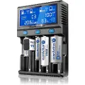 EverActive UC-4200, Lithium jern fosfat (LiFePO4), Lithium polymer (LiPo), Lithium-Ion (Li-Ion), Nikkel-Metalhydrid..., 9V, AA, AAA, C, SC