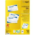 Sigel LP799 - Sterkt hvitt - 85 x 55 mm - 225 g/m² - 400 kort (40 ark x 10) visittkort