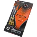 Harrows Darts Darts Matrix, Myk tupp, Sort, Gull, Oransje, Messing, Voksen, 45 mm, 7,6 mm