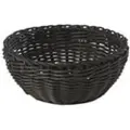 Multi Brødkurv Ø20x8 cm Rund Kraftig flet PP Sort,48 stk/krt