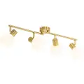 QAZQA Smart takspotlight gull med opalt glass 4 lys justerbar inkl. 4 Wifi P45 - Anouk