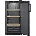 Liebherr WSbl 4201, Termoelektrisk Vinkjøler, Frittstående, 141 flasker, D, Innebygd lys, Sort