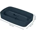Leitz MyBox Cosy - Oppbevaringsskuff - 3 rom - small - fløyelsgrå