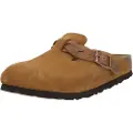 Birkenstock for woman. 1026713 Boston Braided brown suede clogs (37), Flat, None, Casual
