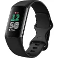Fitbit Charge 6 - aktivitetssporer med uendelighedsbånd - silikone - obsidian - Bluetooth, NFC - 37.64 g