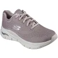 SKECHERS for woman. 149057 Sneakers Arch Fit - Big Appeal pale pink (36), Fabric, Flat, 1 to 3 cm, Laces, Casual, Sport, Running, Multisport