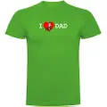 Kruskis I Love Dad Kortarmet T-skjorte