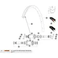Mavic Ksyrium Elite Allroad/allroad Elite Disc 2017 Venstre Eiker 12 Enheter
