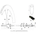 Mavic Comete Pro Carbon Sl Ust Venstre Bakhjuls-eiker 12 Enheter
