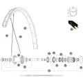 Mavic Allroad Elite Ust Ub 2018 Venstre Bakhjuls-eiker 12 Enheter