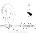 Mavic Comete Pro Carbon Sl T Venstre Bakhjuls-eiker 10 Enheter