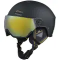 Cairn Reflex Visor, Skihjelm med Visir, Mat Black Gold