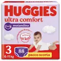 Huggies Ultra Comfort Mutandina Størrelse 3 Bleier 88 Enheter